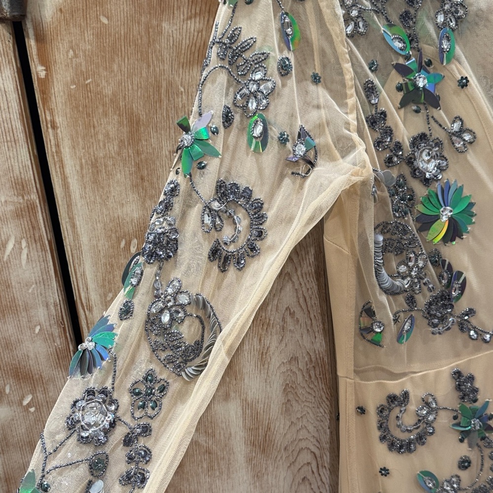 Stunning ASOS nude embellished dress NWOT - Picture 4 of 4